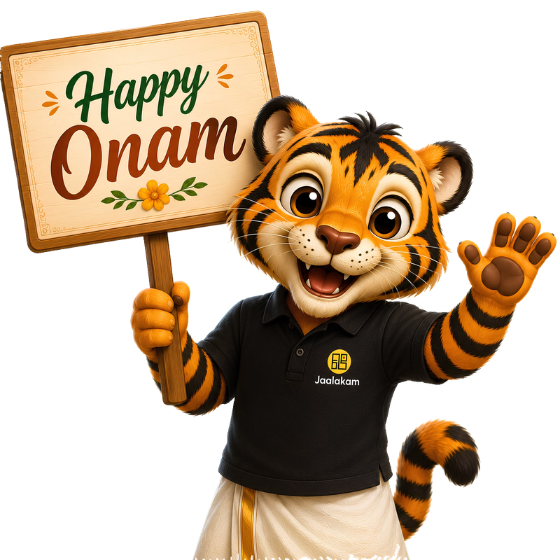 Jaalu, the Jaalakam Onam mascot